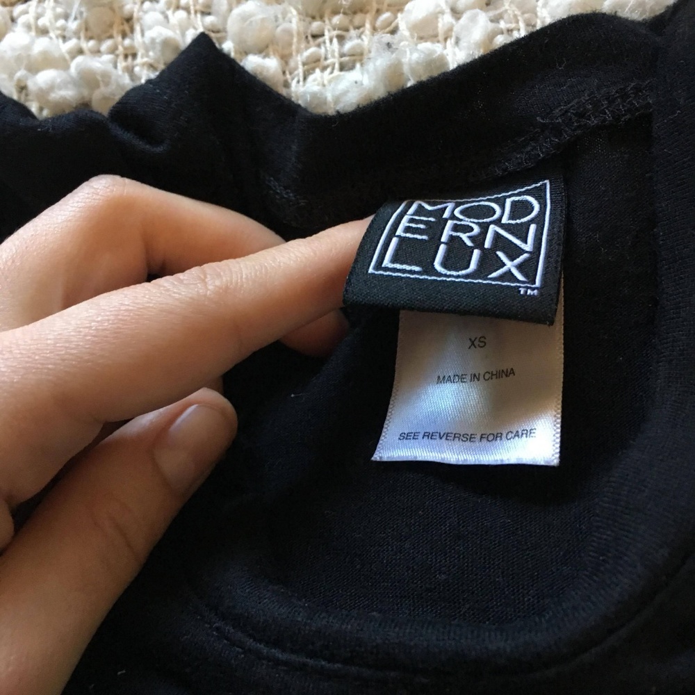 Modern Lux Black Moon Graphic Asymmetrical Tank XS - Picture 5 of 5